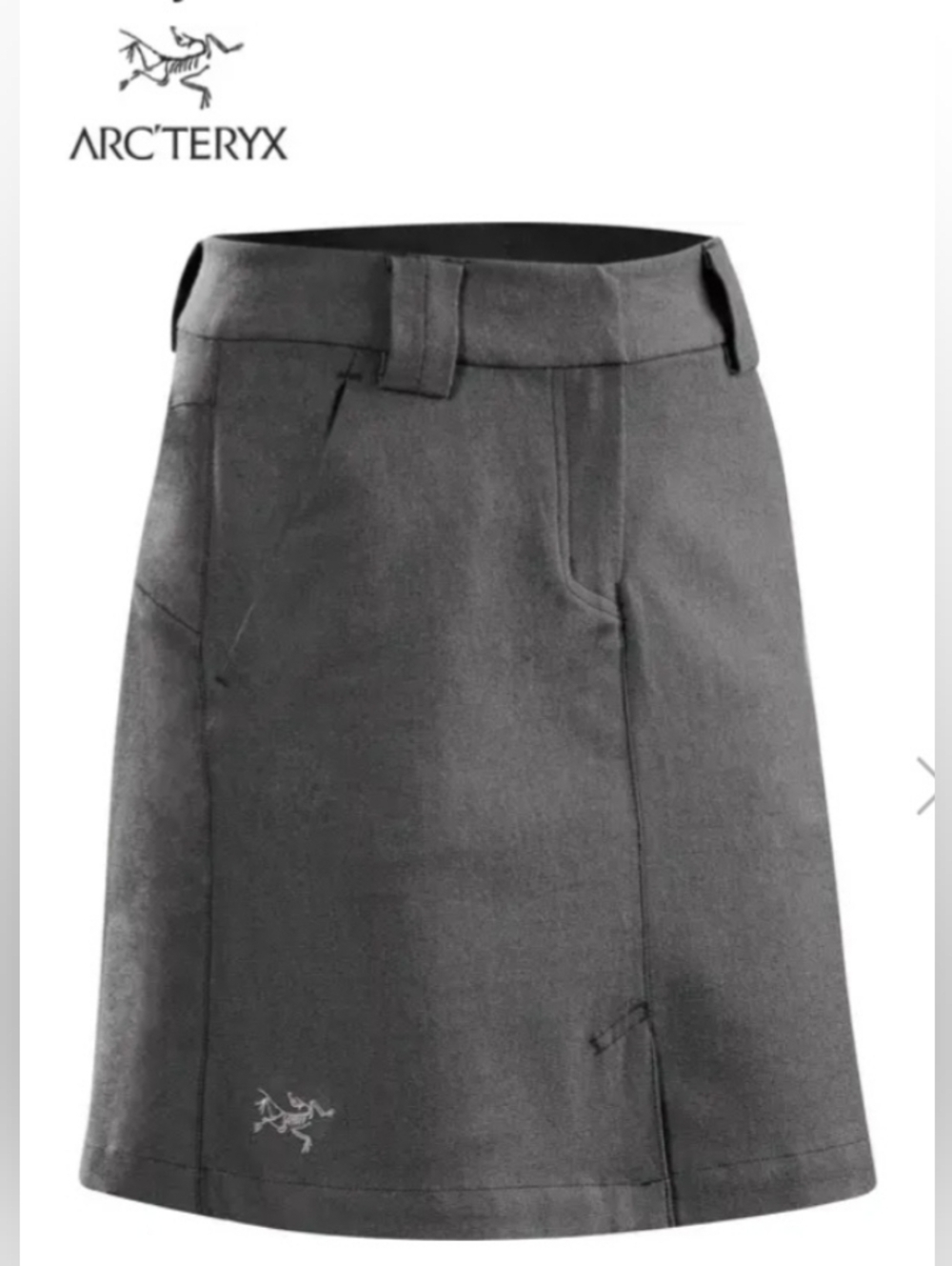 ARC'TERYX EUC Reia Skirt Graphite Color Mini Size 10